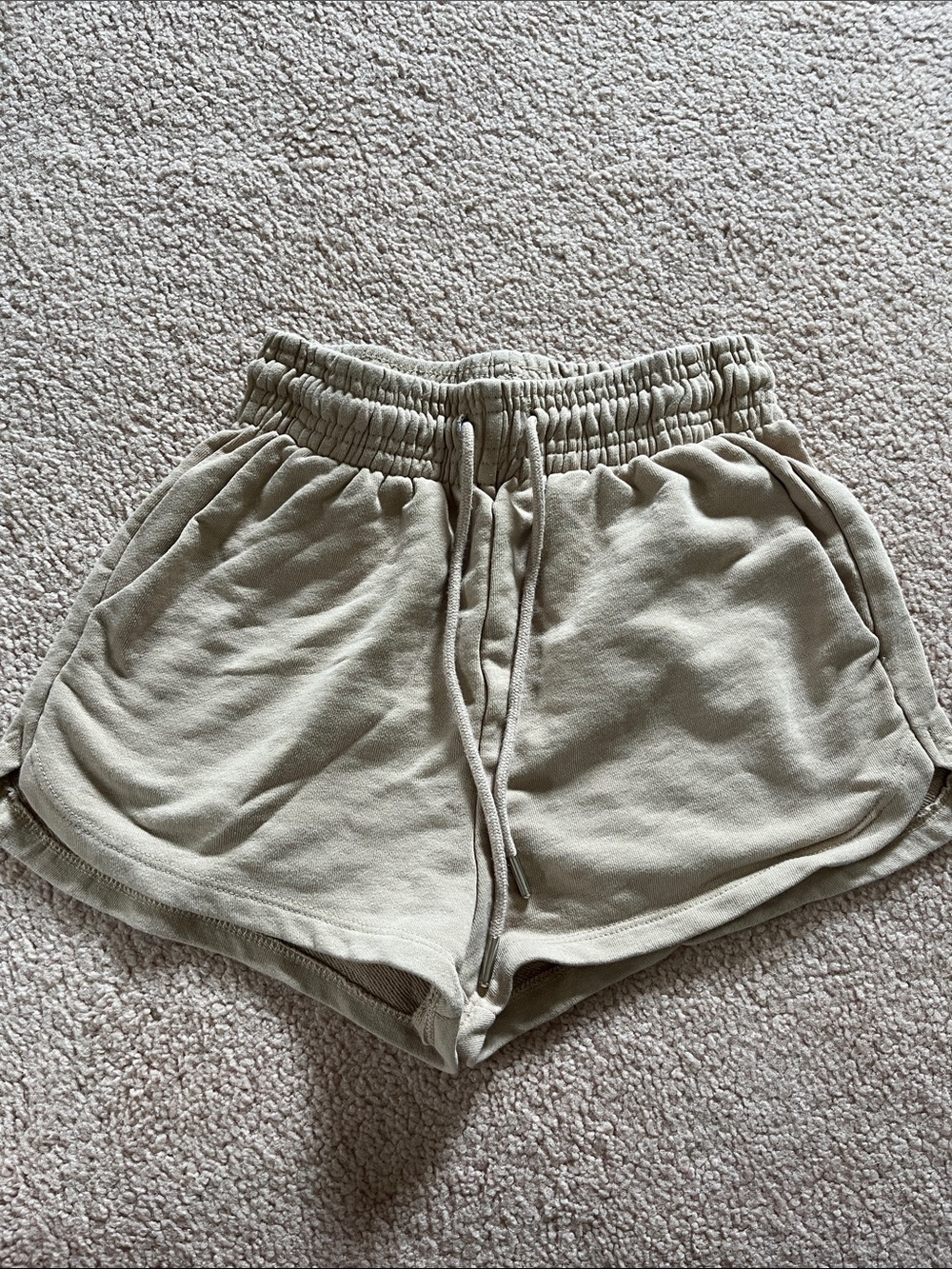 H&M Everyday Drawstring Women's Shorts in Tan